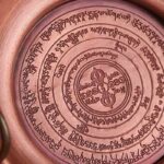 Buddha Stones Small Copper Prayer Altar Portable Burning Holder Incense Sage Smudging Rituals Use Items Prayer Altar BS 7