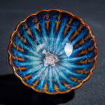 Buddha Stones Lotus Goldfish Auspicious Dragon Phoenix Ceramic Teacup Silver Inlaid Tea Cups 130ml Cup BS Feng Shui Frog