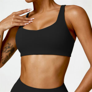 Buddha Stones Gym Sports Yoga Backless Bra Crop Tank Top Shorts 2-Piece Outfit BS Black Top US8/10/XL