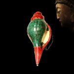 Buddha Stones Tibetan Handmade Shankha Om Mani Padme Hum Buddha Conch Shell Lucky Decoration Decorations BS 12