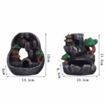 Buddha Stones Mountain Bridges Pattern Meditation Resin Backflow Incense Burner Incense Burner BS 18