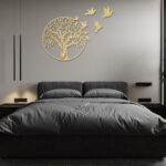 Buddha Stones Tree of Life Birds Sign Housewarming Gift Unity Wall Art Wall Art BS 9