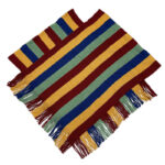 Buddha Stones Tibetan Colorful Striped Design Shawl Tassels Pullover Winter Cozy Travel Scarf Wrap Tibetan Shawl BS 21