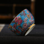 Buddha Stones Jingdezhen Porcelain Overglaze Decoration Colorful Flowers Ceramic Teacup Kung Fu Tea Cups Cup BS 4