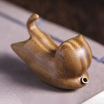 Buddha Stones Green Sandalwood Cute Cat Pattern Soothing Stick Incense Burner Decoration Incense Burner BS 7