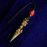 Buddha Stones Tibet Dorje Vajra Engraved Spiritual Power Pendant Hanging Decoration Dorje BS 10