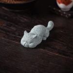 Buddha Stones Small Cat Home Tea Pet Figurine Desk Decoration Decorations BS 9