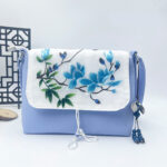 Buddha Stones Embroidered Camellia Epiphyllum Gardenia Sakura Flowers Crossbody Bag Shoulder Bag Cellphone Bag Crossbody Bag BS 43