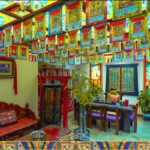 Buddha Stones Tibetan 10 Colors Windhorse Buddha Healing Auspicious Outdoor Mulberry Silk Prayer Flag TIBETAN PRAYER FLAGS buddhastoneshop 2