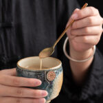 Buddha Stones Sunflower Kiln Change Ceramic Coffee Mug Tea Latte Espresso Coffee Cup 250ml Coffee Mug BS 5