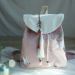 Buddha Stones Handmade Embroidered Large Capacity Canvas Backpack Backpack BS 32