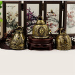 Buddha Stones Feng Shui Buddha Koi Fish Phoenix Wind Chime Bell Luck Wall Hanging Decoration Decorations BS 4