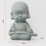 Buddha Stones Meditation Prayer Monk Buddha Statue Serenity Home Decoration Decorations BS 5