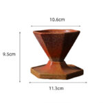 Buddha Stones Hexagon Design Ceramic Tea Coffee Mug Coffee Cup With Base 170ml Coffee Mug BS 9