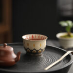Buddha Stones Dunhuang Color Thousand Buddhas Teacup Kung Fu Tea Cup 100ml Cup BS 1