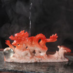 Buddha Stones Year Of The Dragon Color Changing Resin Horse Luck Tea Pet Home Figurine Decoration Decorations BS 16