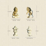 Buddha Stones Meditating Zen Buddha Serenity Resin Statue Figurine Home Decoration Decorations BS 22