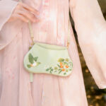 Buddha Stones Luck Embroidery Lotus Koi Fish Rabbit Flower Hanfu Bag Crossbody Bag Shoulder Bag Bag BS Koi Fish Flowers And Birds