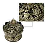 Buddha Stones Tibetan Lotus Shaped Purify Incense Burner Incense Burner BS 14