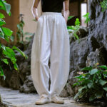 Buddha Stones Solid Color Loose Yoga Harem Pants With Pockets Harem Pants BS 26