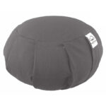 Buddha Stones Cotton Buckwheat Husks Meditation Seat Cushion Home Decoration Decorations buddhastoneshop 36cm*15cm Light Gray
