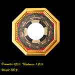 Buddha Stones Feng Shui Bagua Map Balance Harmony Living Room Energy Map Mirror Bagua Map BS 12cm Bagua Map Plane Mirror