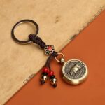 Buddha Stones 12 Chinese Zodiac Blessing Wealth Fortune Keychain Key Chain BS Ox
