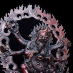 Buddha Stones Tibet Mahakala Bodhisattva Figurine Compassion Copper Statue Decoration Decorations BS 10
