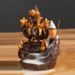 Buddhastoneshop Tibetan Buddha Healing Incense Burner Decoration