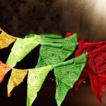 Buddha Stones Tibetan Blessing Outdoor 25 Pcs Triangle Prayer Flag Decoration Decorations buddhastoneshop 11