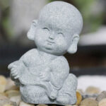 Buddha Stones Meditation Prayer Monk Buddha Statue Serenity Home Decoration Decorations BS 9