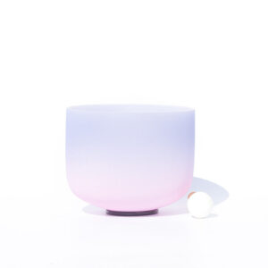 Buddha Stones Tibetan Crystal Sound Bowl Candy Color Handcrafted for Yoga and Mindfulness Meditation Singing Bowl Singing Bowl buddhastoneshop 8 IN (20.3CM) Lavender