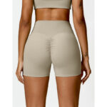 Buddha Stones Gym Sports Yoga Backless Bra Crop Tank Top Shorts 2-Piece Outfit BS 57
