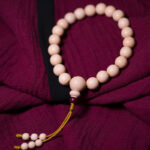 Buddha Stones Natural Abelia Biflora Wood Blessing Wrist Mala Wrist Mala BS 3