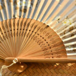 Buddha Stones Cherry Blossoms Sakura Handheld Bamboo Folding Fan 21cm Folding Fan BS 4