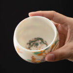 Buddha Stones Dragon Phoenix Auspicious Clouds Ceramic Teacup Kung Fu Tea Cup Cup BS 3