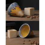 Buddha Stones Vintage Gradient Ceramic Coffee Mug Tea Latte Espresso Coffee Cup With Base 200ml Coffee Mug BS 5