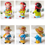 Buddha Stones Hand Painted Tibetan Figures Creative Home Office Car Decoration Ornament Desk Decoration BS 23