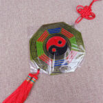 Buddha Stones Feng Shui Bagua Map Chinese Knotting Harmony Energy Map Mirror Bagua Map BS 26