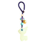 Buddha Stones Mini Cute Deer Glowstone Luminous Lucky Deer Energy Key Chain Phone Car Hanging Decoration Key Chain BS 8