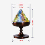 Buddha Stones Liuli Crystal Mountain Healing Meditation Incense Burner Incense Burner BS 9
