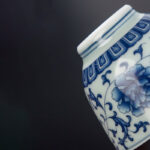 Buddha Stones Blue Landscape Mountains Lotus Cute Cat Pavilions Magnolia Reed Egrets Ceramic Teacup Small Kung Fu Tea Cup Cup BS 7