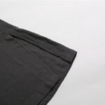 Buddha Stones Men's Solid Color Round Neck Short Sleeve Cotton Linen Shirt Men's Shirts BS 8