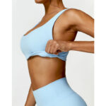 Buddha Stones Gym Sports Yoga Backless Bra Crop Tank Top Shorts 2-Piece Outfit BS 15