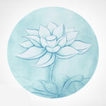 Buddha Stones Lotus Mandala Pattern Foldable Yoga Meditation Seat Mat Home Decoration Decorations buddhastoneshop LOTUS SYMBOL PaleTurquoise