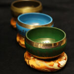 Buddha Stones Tibetan Meditation Sound Bowl Handcrafted for Healing and Mindfulness Support Protection Singing Bowl Set Singing Bowl BS 1