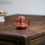 Buddha Stones Vintage Bamboo Peach Blossom Purple Clay Kung Fu Teapot Teapot BS 16