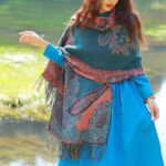 Buddha Stones Tibetan Vine Leaves Pattern Design Shawl Cozy Travel Scarf Wrap Tibetan Shawl BS 30