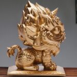 Buddha Stones Lion Statue Strength Resin Home Office Decoration Decorations BS 6