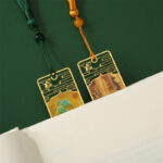 Buddha Stones A Panorama of Rivers and Mountains Metal Hollow Bookmarks Tassel With Gift Box (Extra 30% Off | USE CODE: FS30) Bookmarks BS 14